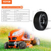 VEVOR Tubeless Mower Wheels, 11x4-5" Size, Pair of Flat-Free PU Tires on Rims, 3.4" Hub, 3/4" Bushing, Includes 20 Adapters, Suitable for Riding Mowers and Lawn Tractors