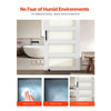 Waterproof PVC coating feature graphic for humid environments (easy to clean, water-proof, privacy guard)