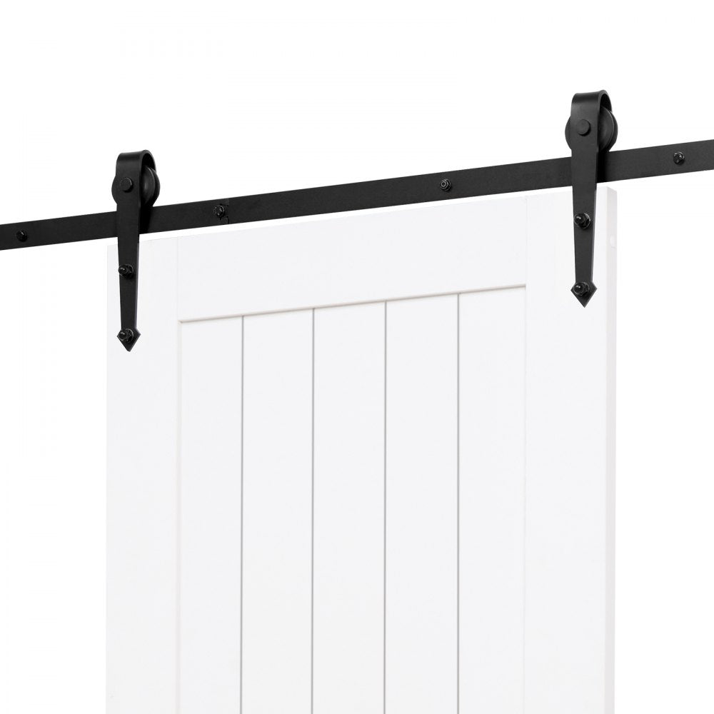 VEVOR Sliding Barn Door, 30 x 84 inch, High-Strength MDF Panel, Barn Door with Hardware Kit, Water-Proof PVC Surface, Easy to Install, H-Frame, Smoothly and Quietly Sliding for Living Room, Bathroom