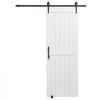 VEVOR Sliding Barn Door, 30 x 84 inch, High-Strength MDF Panel, Barn Door with Hardware Kit, Water-Proof PVC Surface, Easy to Install, H-Frame, Smoothly and Quietly Sliding for Living Room, Bathroom