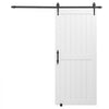 VEVOR Sliding Barn Door, 36 x 84 inch, High-Strength MDF Panel, Barn Door with Hardware Kit, Water-Proof PVC Surface, Easy to Install, H-Frame, Smoothly and Quietly Sliding for Living Room, Bathroom