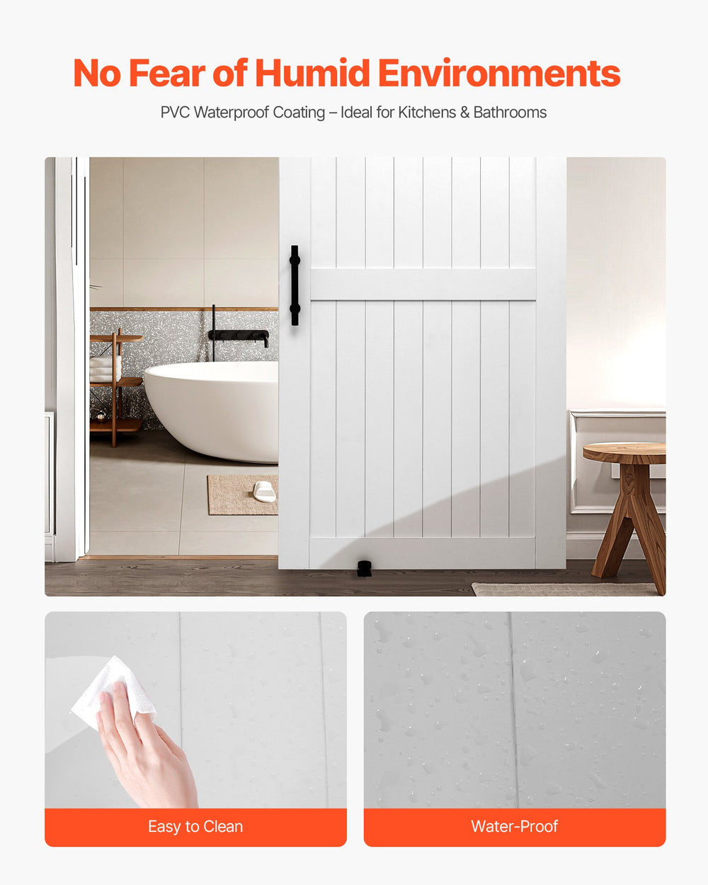 Waterproof PVC coating graphic for humid environments, easy to clean and water-proof