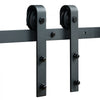 VEVOR 10FT Sliding Barn Door Hardware Kit, 330LBS Loading Heavy Duty Barn Door Track Kit for Single Door, Fit 4.6-5.2FT Wide and 1.3"-1.8" Thick Door Panel, with Smooth & Silent Pulley (J Shape)