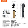 VEVOR 10FT Sliding Barn Door Hardware Kit, 330LBS Loading Heavy Duty Barn Door Track Kit for Single Door, Fit 4.6-5.2FT Wide and 1.3"-1.8" Thick Door Panel, with Smooth & Silent Pulley (I Shape)