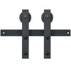 VEVOR 8FT Sliding Barn Door Hardware Kit, 330LBS Loading Heavy Duty Barn Door Track Kit for Single Door, Fit 3.7-4.3FT Wide and 1.3"-1.8" Thick Door Panel, with Smooth & Silent Pulley (J Shape)