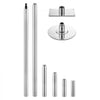 VEVOR Professional Dance Pole, Static/Spinning Dancing Poles, 82-118 in, Fixed-Mount Exercise Dancing Pole for Fitness, Adjustable Height, 45 mm Heavy-Duty Steel Build, 440 lb Capacity, Silver