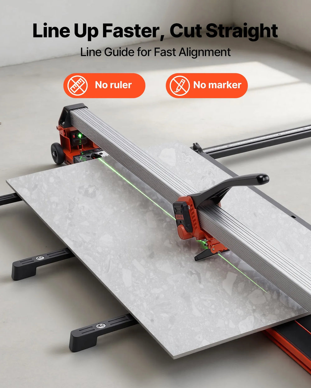 Fast line-up accurate cuts feature graphic