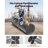 VEVOR CG2-11Y Manual Pipe Cutting Machine, 0.2"-2" Thick Pipe Beveling Machine with 82-in Chain, 0°-45° Adjusted Angle Gas Cutting Machine with 3 Tips, Portable Torch Beveling Gas Cutter
