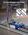 12-foot straight line track (2 x 6-foot tracks) shown in use