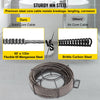 VEVOR Drain Cleaning Cable 50 Feet x 1/2 Inch Solid Core Cable Sewer Cable Drain Auger Cable Cleaner Snake Clog Pipe Drain Cleaning Cable Sewer Drain Auger Snake Pipe