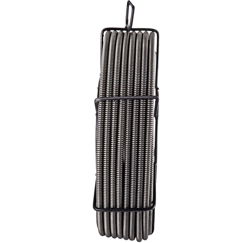 VEVOR Drain Cleaning Cable 50 Feet x 1/2 Inch Solid Core Cable Sewer Cable Drain Auger Cable Cleaner Snake Clog Pipe Drain Cleaning Cable Sewer Drain Auger Snake Pipe