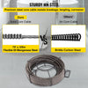 VEVOR Drain Cleaning Cable 75 Feet x 3/8 Inch Solid Core Cable Sewer Cable Drain Auger Cable Cleaner Snake Clog Pipe Drain Cleaning Cable Sewer Drain Auger Snake Pipe