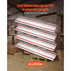VEVOR Track Saw Guide Rail, 110 in Cutting Range, Includes 4 PCs 27.5 in Aluminum Extruded Guide Rails and 3 Connectors, Compatible with Makita, Festool & WEN Track Saws, for Woodworking Longer Cuts