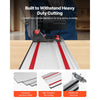 VEVOR Track Saw Guide Rail, 55-Inch Cutting Range, Kit Includes 2 x 27.5 in Aluminum Extruded Guide Rails and 1 Connector, Compatible with Makita, Festool & WEN Track Saws, for Woodworking Projects