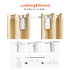 VEVOR Automatic Curtain Opener, 2 Pack, APP and Remote Control, Hub Included, Electric Smart Curtain Opener Compatible with Alexa and Google Home, Timed Opening and Closing, for Roman Rods, U/I Rails