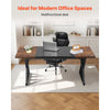 VEVOR Executive Desk 70.9 x 31.5 inch, Large Computer Desk PC Workstation for Home Office, Modern Simple Wood Laptop Study Writing Table Metal Frame Business Furniture, Rustic Brown and Black