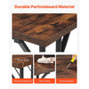 VEVOR Executive Desk 70.9 x 31.5 inch, Large Computer Desk PC Workstation for Home Office, Modern Simple Wood Laptop Study Writing Table Metal Frame Business Furniture, Rustic Brown and Black