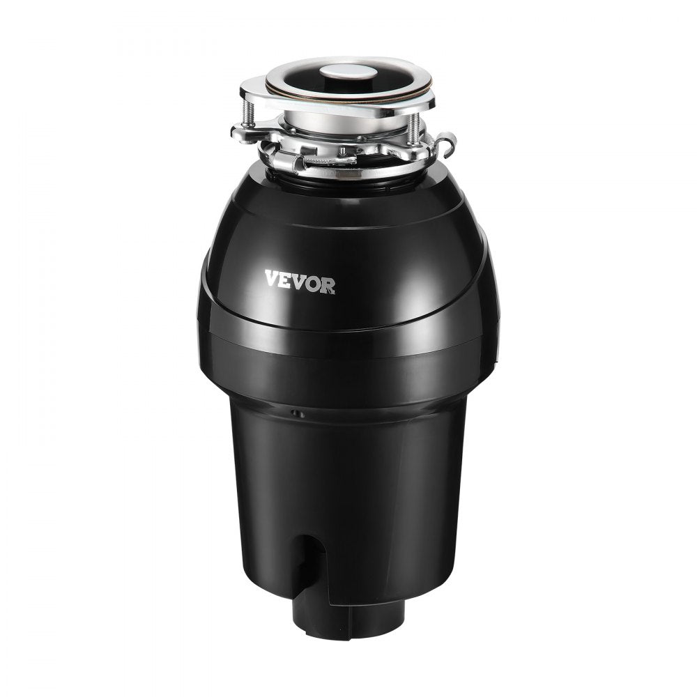 VEVOR Garbage Disposal, 1.25HP 3360RPM Continuous Feed Food Waste Disposer, 3-Bolt Mount Food Waste Grinding System with Sound Reduction, Power Cord & Splash Guard for Kitchen Sinks
