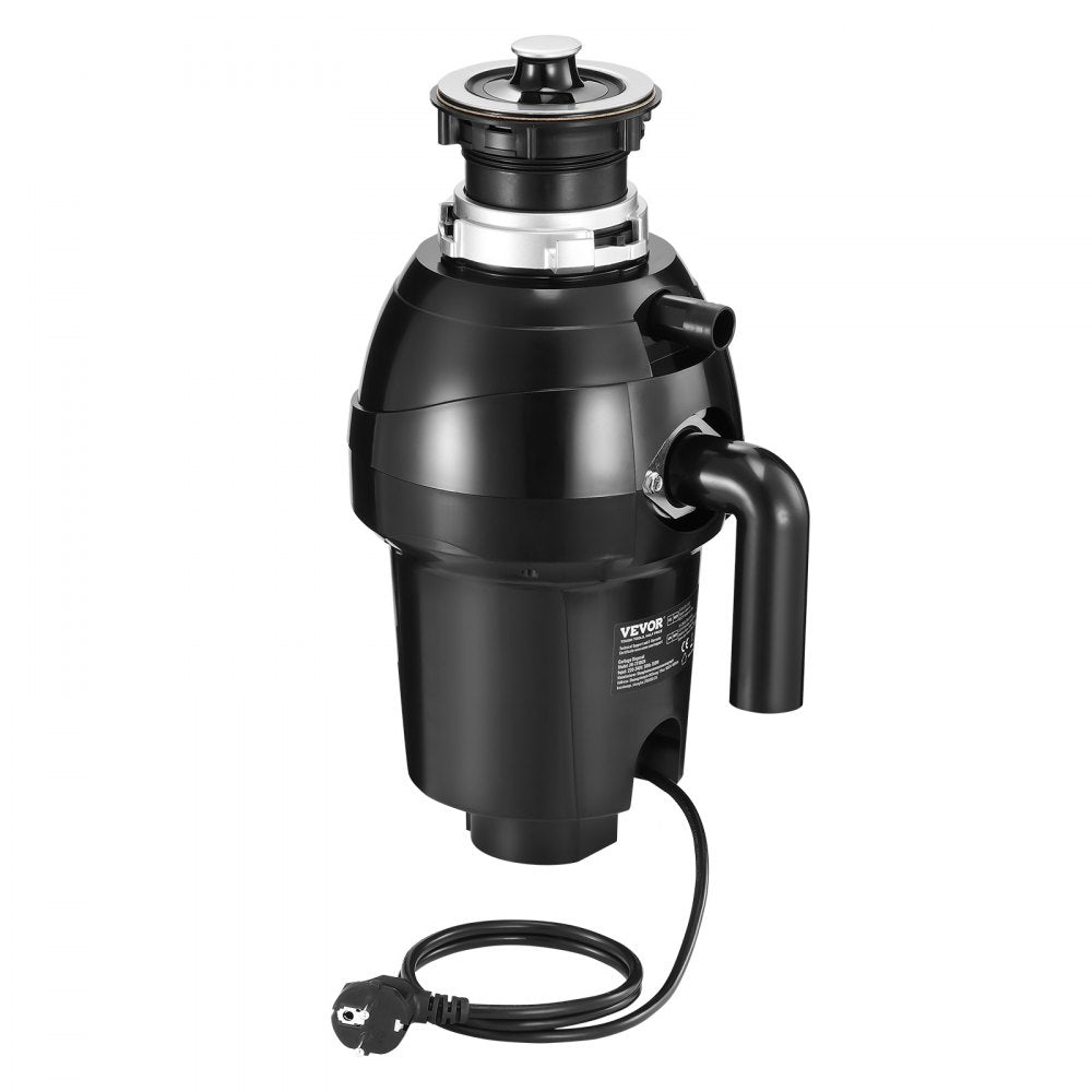 VEVOR Garbage Disposal, 1HP 3270RPM Continuous Feed Food Waste Disposer, EZ Connect Food Waste Grinding System with Sound Reduction, Power Cord & Splash Guard for Kitchen Sinks