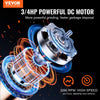 VEVOR Garbage Disposal, 3/4 HP 3260RPM Continuous Feed Food Waste Disposer, 3-Bolt Mount Food Waste Grinding System with Sound Reduction, Power Cord & Splash Guard for Kitchen Sinks