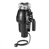 VEVOR Garbage Disposal, 3/4 HP 3260RPM Continuous Feed Food Waste Disposer, 3-Bolt Mount Food Waste Grinding System with Sound Reduction, Power Cord & Splash Guard for Kitchen Sinks
