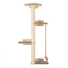VEVOR 4 Tiers Tall Cat Tree, Cat Wall Furniture Set with 4 Jumping Boards, Wall-Mounted Cat Floating Shelf up to 40 lbs, 12 mm Pine Wood Cat Perch for Sleeping, Playing, and Climbing