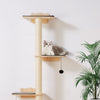 VEVOR 4 Tiers Cat Tree, Cat Wall Furniture Set with 4 Jumping Boards, Wall-Mounted Cat Floating Shelf up to 40 lbs, 12 mm Pine Wood Cat Perch for Sleeping, Playing, and Climbing