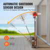 VEVOR Patio Heater for Outdoor Use, 50000BTU Propane Heater Tall Hammered With Round Table Design, Metal Burner and Wheels, Fixed Outdoor Patio Flame Heater for Patio, Party, Backyard, Garden, Bronze