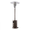 VEVOR Patio Heater for Outdoor Use, 50000BTU Propane Heater Tall Hammered With Round Table Design, Metal Burner and Wheels, Fixed Outdoor Patio Flame Heater for Patio, Party, Backyard, Garden, Bronze