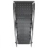 VEVOR 9-Step Rolling Warehouse Ladder, Industrial Alloy Steel Mobile Step Stair, with Handrails, Non-Slip Perforated Steps & Self-Locking Wheels, 450LBS Heavy Duty Platform Ladder for Garage Library