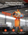 VEVOR electric chain hoist 3000W motor IP55 class F insulation graphic