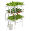 VEVOR Hydroponics Growing System Kit, 3-Tier 108 Sites UPVC Pipe Hydroponic Grow Kit with Timed Irrigation, Thickened Hydroponic Pipes, Indoor Home Garden Vegetable Planting Grow Kits for Fruit Herb
