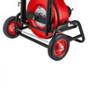 VEVOR Drain Cleaner Machine 75 FT x 1/2 Inch, Auto Feed Sewer Snake Auger, Portable Drain Cleaning Machine with Climbing Wheels, Adjustable Drum, 8 Cutters & Foot Switch for 2" to 6" Pipes
