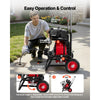 VEVOR Drain Cleaner Machine 100 FT x 1/2 Inch, Auto Feed Sewer Snake Auger, Portable Drain Cleaning Machine with Climbing Wheels, Adjustable Drum, 8 Cutters & Foot Switch for 2" to 6" Pipes