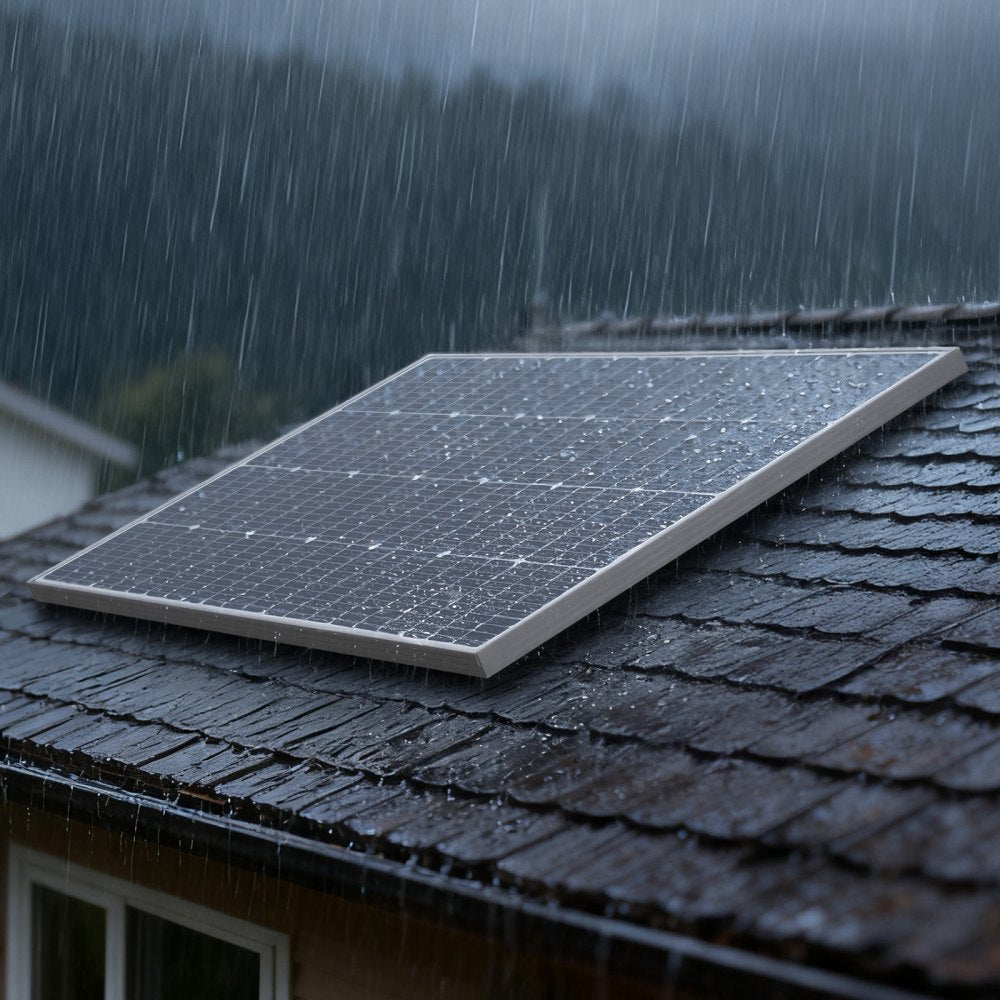 VEVOR 100W Monocrystalline Solar Panel, 23% High-Efficiency Mono PV Module with Stable MC4 Output & Aluminum Frame, IP65 Waterproof Solar Panel for Car Boat RV Flat Rooftop Off-Grid Applications