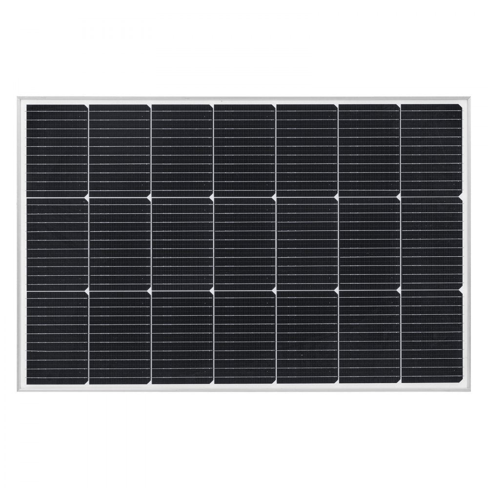 VEVOR 2PCS 100W Monocrystalline Solar Panels, 23% High-Efficiency Mono PV Module with Stable MC4 Output & Aluminum Frame, IP65 Waterproof Solar Panel for Car Boat RV Flat Rooftop Off-Grid Applications