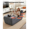 VEVOR Yoga Chair Chaise, Ergonomic Chaise Lounge Chair for Yoga, Modern Boneless Curved Foam Lounge Indoor for Massage, Stretching, Relaxation, Exercise, Used in Living Room, Bedroom, Balcony, Grey