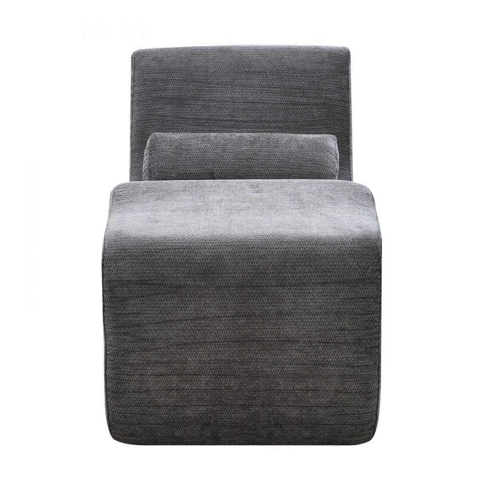 VEVOR Yoga Chair Chaise, Ergonomic Chaise Lounge Chair for Yoga, Modern Boneless Curved Foam Lounge Indoor for Massage, Stretching, Relaxation, Exercise, Used in Living Room, Bedroom, Balcony, Grey