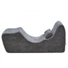 VEVOR Yoga Chair Chaise, Ergonomic Chaise Lounge Chair for Yoga, Modern Boneless Curved Foam Lounge Indoor for Massage, Stretching, Relaxation, Exercise, Used in Living Room, Bedroom, Balcony, Grey