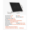 VEVOR 50W 12V Solar Battery Trickle Charger Maintainer, Mono Solar Panel Battery Charger with Upgraded MPPT Controller & Adjustable Mount Bracket, IP65 Waterproof for Car Boat RV Trailer House Roof
