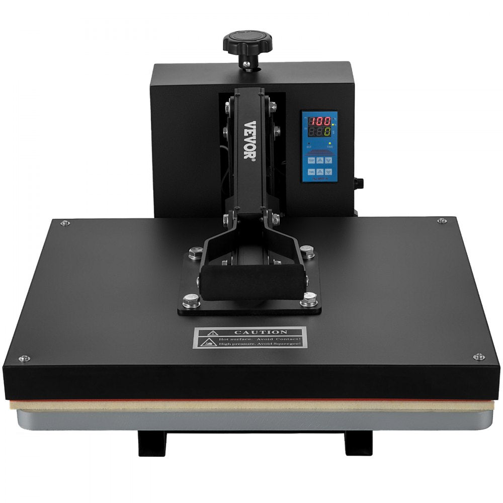 VEVOR Heat Press Machine 16 x 20 Inch High Pressure T-shirt Press Black, for T-Shirts, Fast Heating, Precise Control, Digital Industrial Sublimation Printer for Heat Transfer Vinyl, Easy to Use