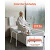 VEVOR Tub Transfer Bench for Bathtub, 500 lbs Weight Capacity Heavy Duty Shower Chair with Arm and Backrest, Height Adjustable Bathroom Shower Bench Bath Seat for Adults, Seniors, Elderly and Disabled