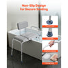 VEVOR Tub Transfer Bench for Bathtub, 500 lbs Weight Capacity Heavy Duty Shower Chair with Arm and Backrest, Height Adjustable Bathroom Shower Bench Bath Seat for Adults, Seniors, Elderly and Disabled