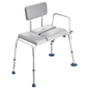 VEVOR Tub Transfer Bench for Bathtub, 500 lbs Weight Capacity Heavy Duty Shower Chair with Arm and Backrest, Height Adjustable Bathroom Shower Bench Bath Seat for Adults, Seniors, Elderly and Disabled