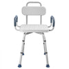 VEVOR Swivel Shower Chair with Arms and Back, 400 lbs Heavy Duty Bench Seat for Inside Shower Stall and Bathtub, Height Adjustable Bathroom Bath Tub Seat for Adults, Seniors, Elderly and Disabled