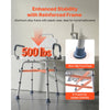 VEVOR Swivel Shower Chair with Arms and Back, 500 lbs Heavy Duty Bench Seat for Inside Shower Stall and Bathtub, Height Adjustable Bathroom Bath Tub Seat for Adults, Seniors, Elderly and Disabled