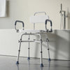 VEVOR Swivel Shower Chair with Arms and Back, 500 lbs Heavy Duty Bench Seat for Inside Shower Stall and Bathtub, Height Adjustable Bathroom Bath Tub Seat for Adults, Seniors, Elderly and Disabled
