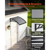 VEVOR Awnings for Door Entrance, 24 x 24 in, Exterior Front Door Window Awnings with Drainage & ABS Bracket, Rain Snow Sun Protection, Overhang Polycarbonate Door Canopy for Porch Patio, Smoky Gray
