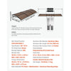 VEVOR Awnings for Door Entrance, 38 x 117 in, Exterior Front Door Window Awnings with Drainage & ABS Bracket, Rain Snow Sun Protection, Overhang Polycarbonate Door Canopy for Porch Patio, Brown