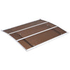VEVOR Awnings for Door Entrance, 37 x 47 in, Exterior Front Door Window Awnings with Drainage & ABS Bracket, Rain Snow Sun Protection, Overhang Polycarbonate Door Canopy for Porch Patio, Brown